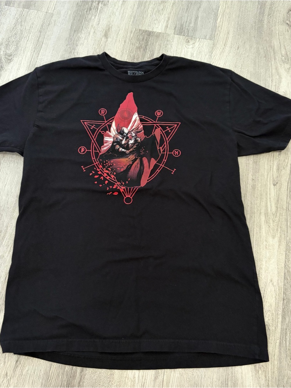 Blizzard Diablo IV 4 Inarius and Lilith Graphic T-Shirt Black Mens XL Gamer Con